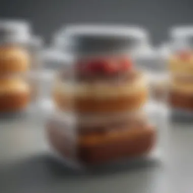 Airtight cake container with eco-friendly design features