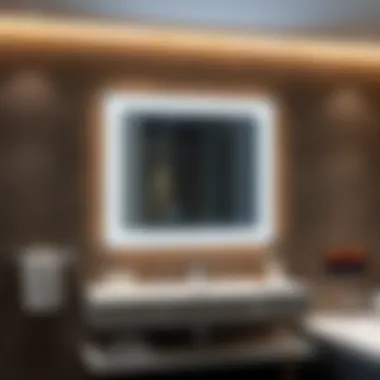 Innovation in Lighting: LED Bathroom Mirrors Contemporary bathroom mirror with integrated LED lighting