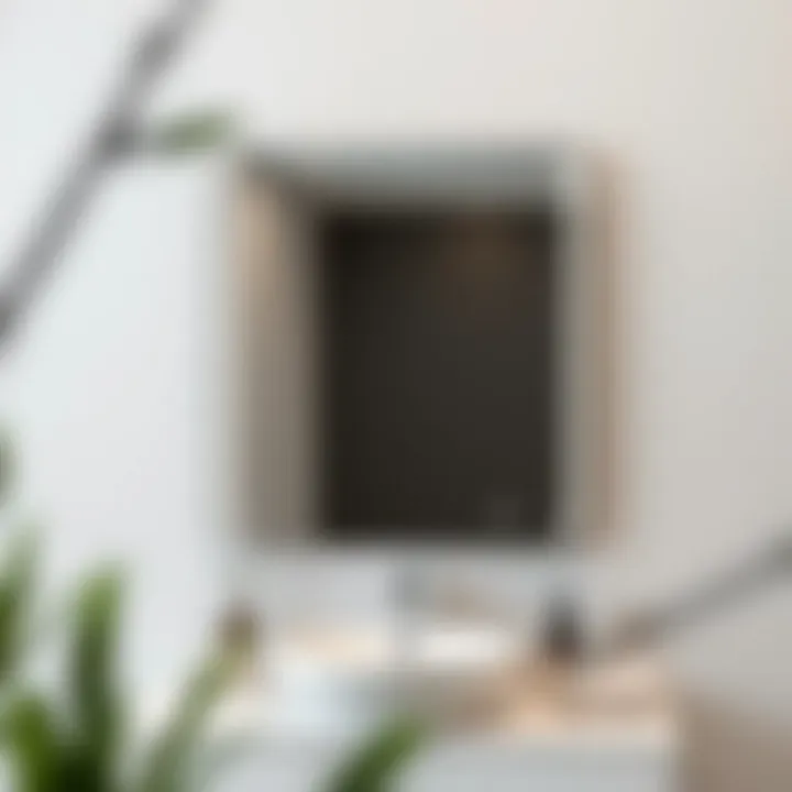 Modern Aesthetics: The Rectangular Mirror Stylish rectangular bathroom mirror above a modern sink