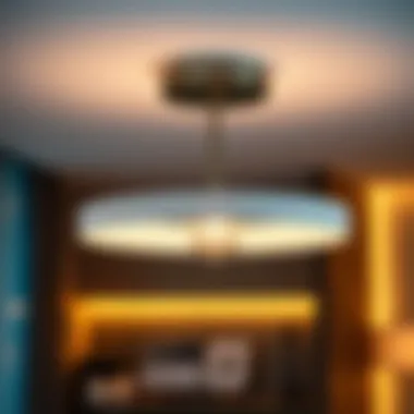 Elegant modern plug-in ceiling light design