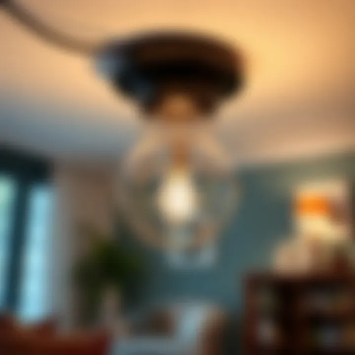 Installation process of a plug-in ceiling fixture