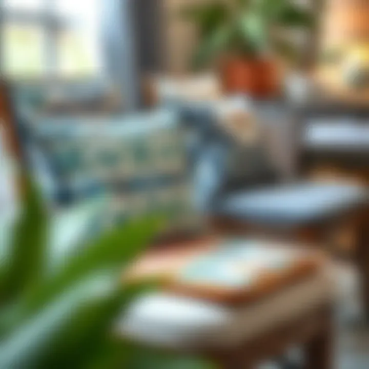 DIY customization of chair cushions with patterns and designs