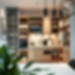 Innovative kitchen closet organizer showcasing modular design