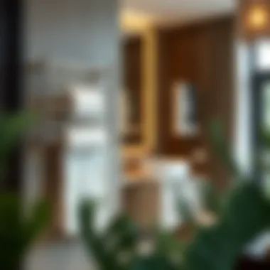 Modern Elegance: Wall Mounted Towel Rack Elegant wall mounted towel rack in a modern bathroom setting