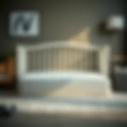 High-quality crib mattress showcasing memory foam layers