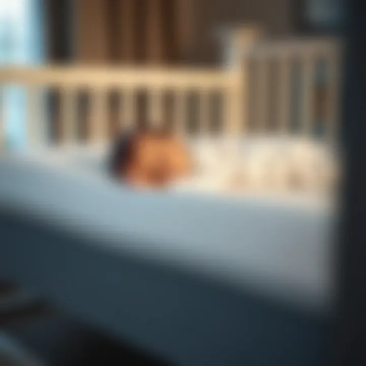 Infant Comfort on Memory Foam Mattress Infant peacefully sleeping on a memory foam crib mattress