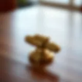 Elegant brass desk pull showcasing vintage design