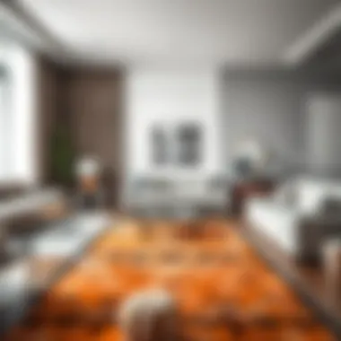 Rug Size Comparison for Sectional Sofas Comparison of different rug sizes with sectional sofas in various room designs