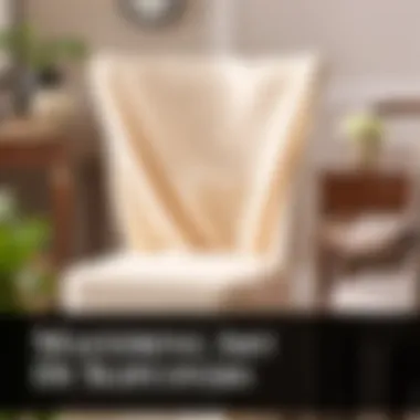 Mastering the Art of Draping Slipcovers Draped slipcover elegantly fitting a dining chair