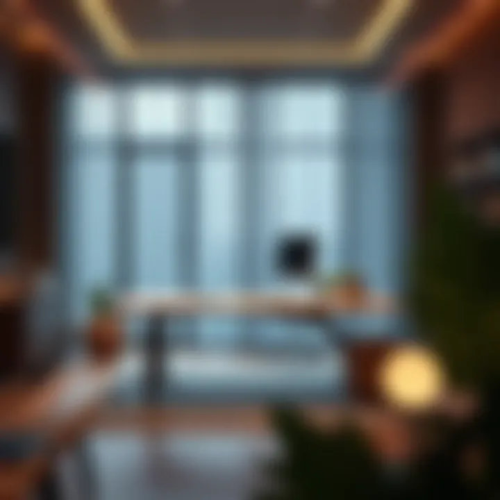 Ergonomic Workspace Featuring a Hydraulic Desk Ergonomic workspace design with hydraulic adjustable desk