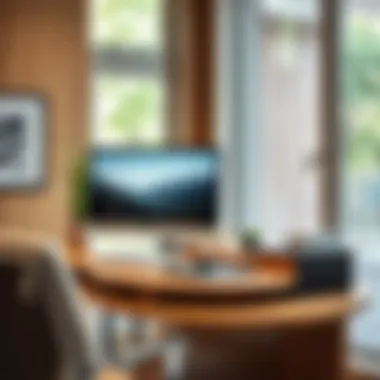 Creating an Ergonomic Workspace with a Lazy Susan Ergonomic workspace featuring a lazy Susan