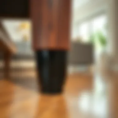 Installation of a furniture leg protector