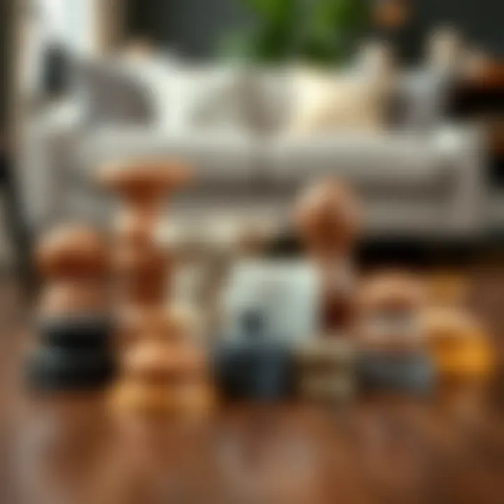 Variety of furniture leg protectors displayed together