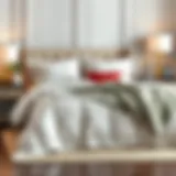 Elegant twin comforter set showcasing modern design and color combinations