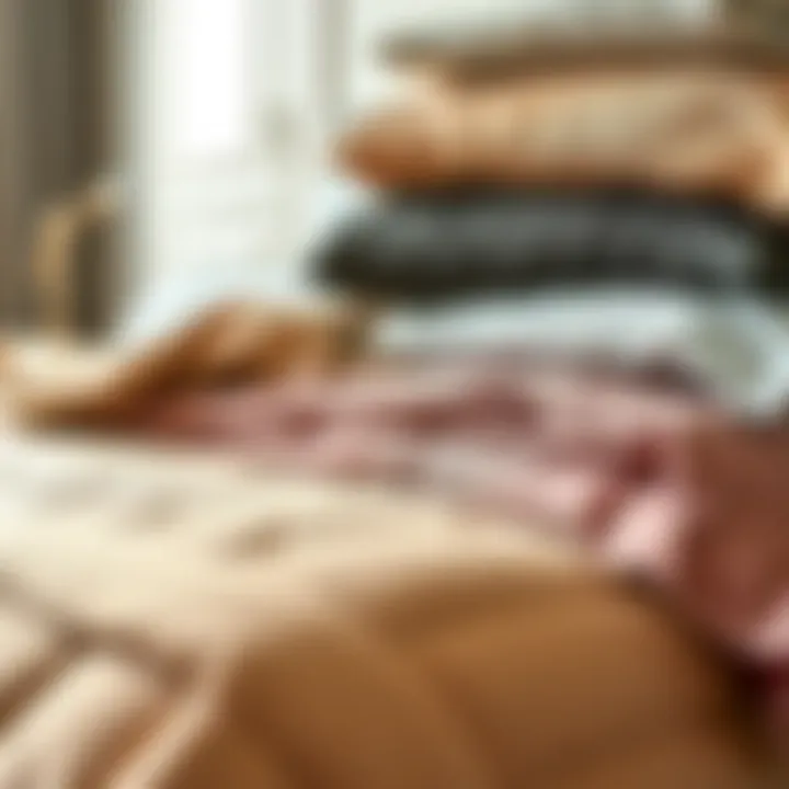 Material Choices for Twin Comforters Luxurious fabric samples used in contemporary twin comforters