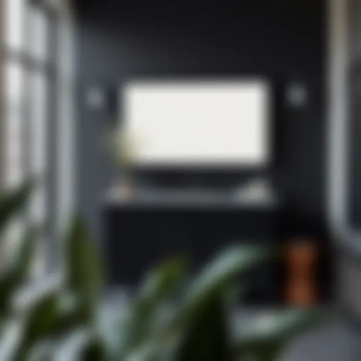 Installation Insights for a Black Vanity Stylish installation setup of a black bathroom vanity