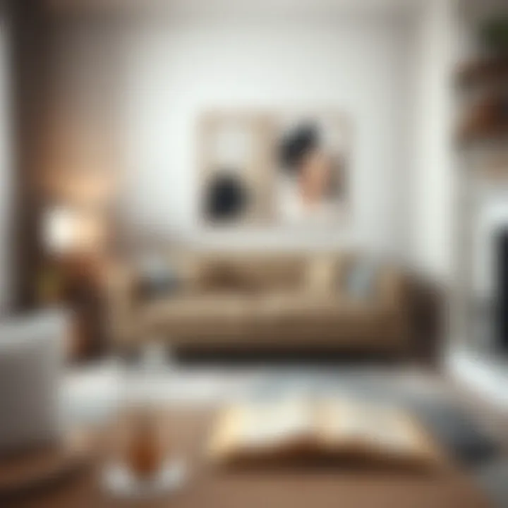 Affordable small couch displayed in a well-decorated corner