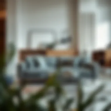Contemporary Design for Compact Spaces Stylish small couch in a modern living room setting