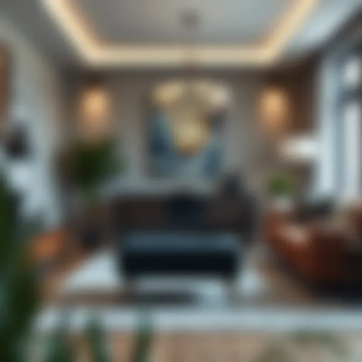 Armless Chair in Modern Decor Armless chair in a contemporary living room setting