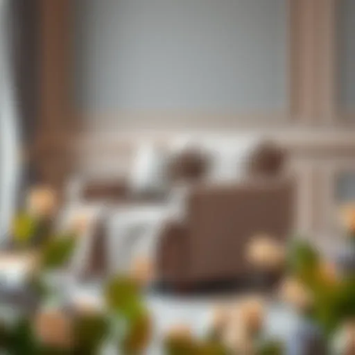 Stylish Armless Sofa Chair Elegant armless sofa chair adorned with a stylish cover