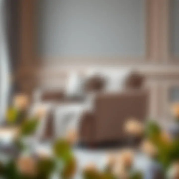 Stylish Armless Sofa Chair Elegant armless sofa chair adorned with a stylish cover