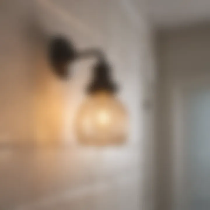 Vintage style bathroom wall lighting fixture