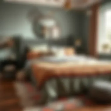 Cozy bedroom featuring layered bed spreads