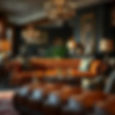 Luxurious leather sofa showcasing quality craftsmanship