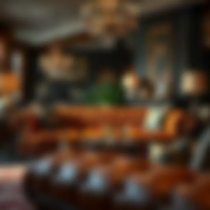 Luxurious leather sofa showcasing quality craftsmanship