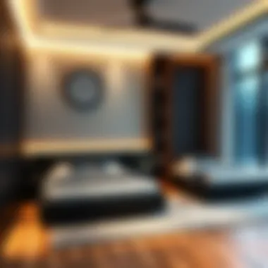 Contemporary Bedroom Showcasing Black Twin Beds Modern bedroom design with black twin beds