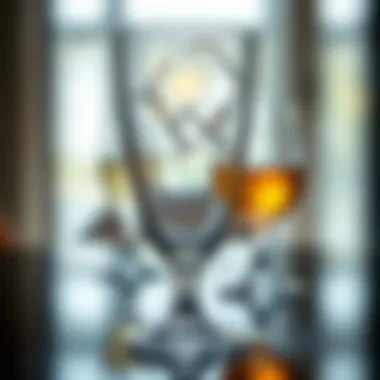 Close-up view of a break proof glass showcasing its innovative design and material.