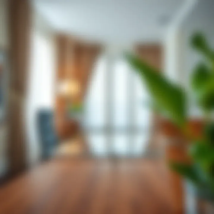 A sophisticated office desk featuring a clear top protector that showcases the desk's natural wood grain.