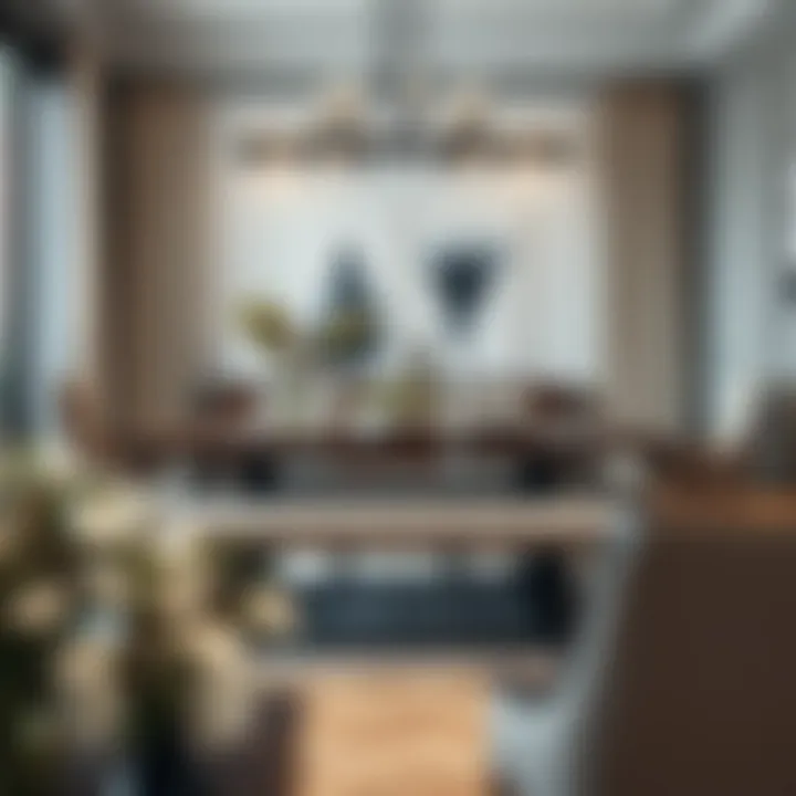 Contemporary bench seat with tufted back in a stylish dining room