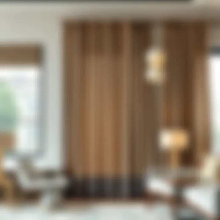 Diverse Styles of Taupe Rod Pocket Curtains Various taupe rod pocket curtain styles displayed in a stylish interior