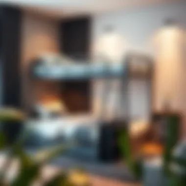 Elegant full bunk bed design showcasing modern aesthetics