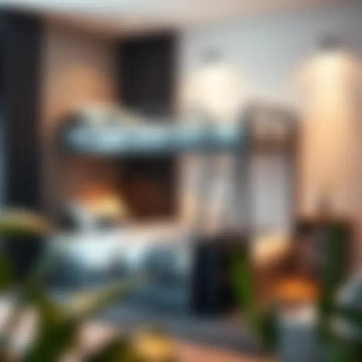 Elegant full bunk bed design showcasing modern aesthetics