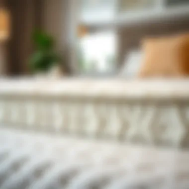 Texture and Density of Memory Foam Mattress Topper Close-up view of a memory foam mattress topper showcasing its texture and density