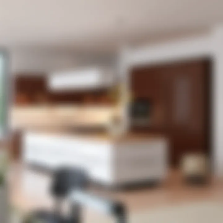 Innovative design of a contemporary kitchen island cover