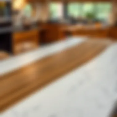 Stylish Laminate Table Top A stylish laminate table top demonstrating versatility in design and color options