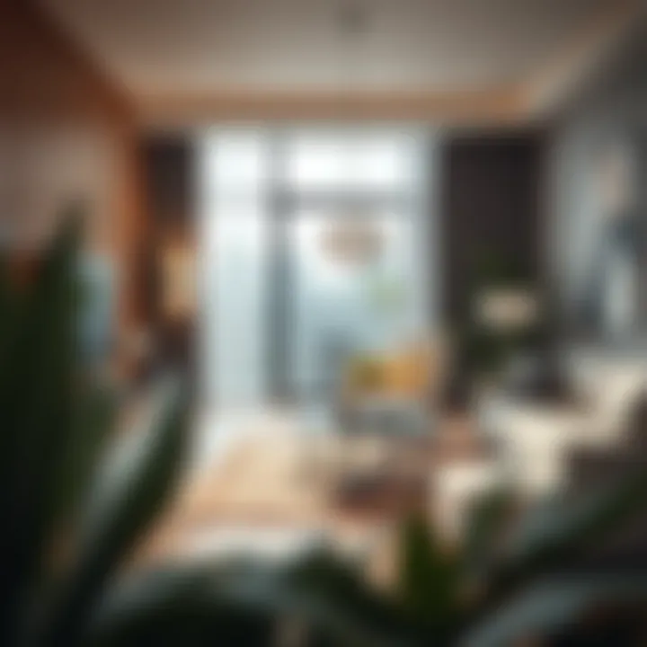 Trendy home interior featuring local furnishings