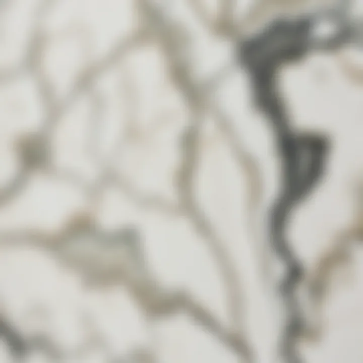 Close-up view showcasing the texture of marble laminate sheets