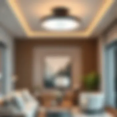 Stylish Fluorescent Light Cover in Contemporary Decor Elegant modern fluorescent light cover in a stylish interior