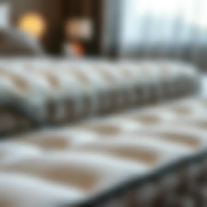 Luxury Mattress Design Luxurious mattress with detailed stitching and plush fabric