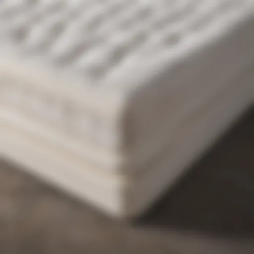 Detailed construction of a queen foam mattress