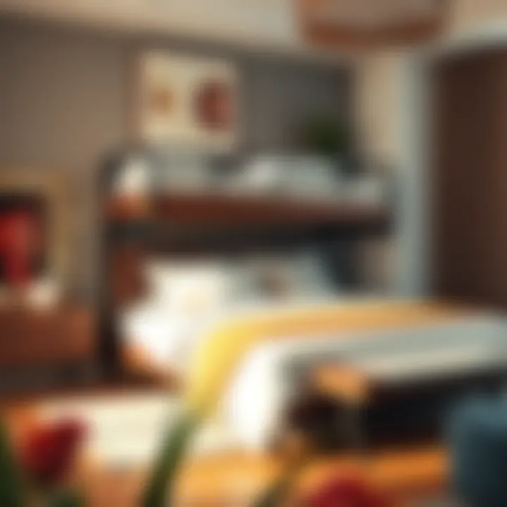 Styling Tips for Queen Over Queen Bunk Beds Stylish room featuring a queen over queen bunk bed with decorative accents