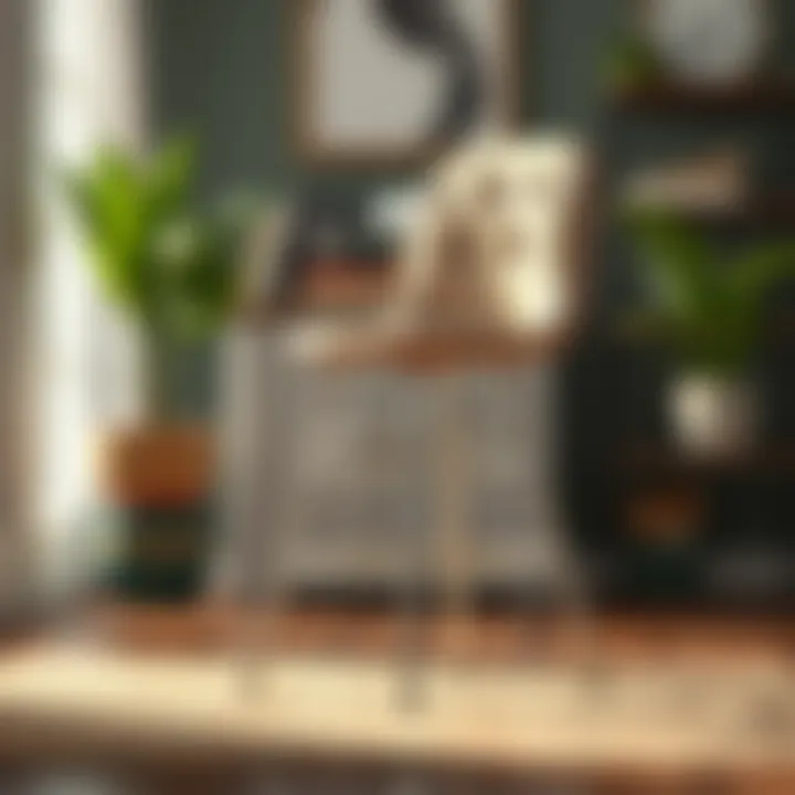 Stylish retro step stool chair showcasing unique design features