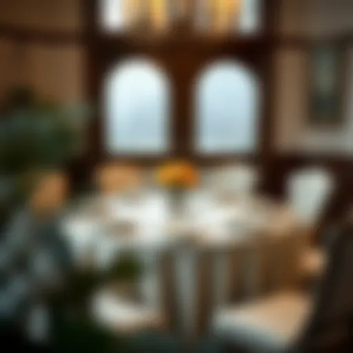 Elegant Round Table Setting Elegant round table set for a family gathering