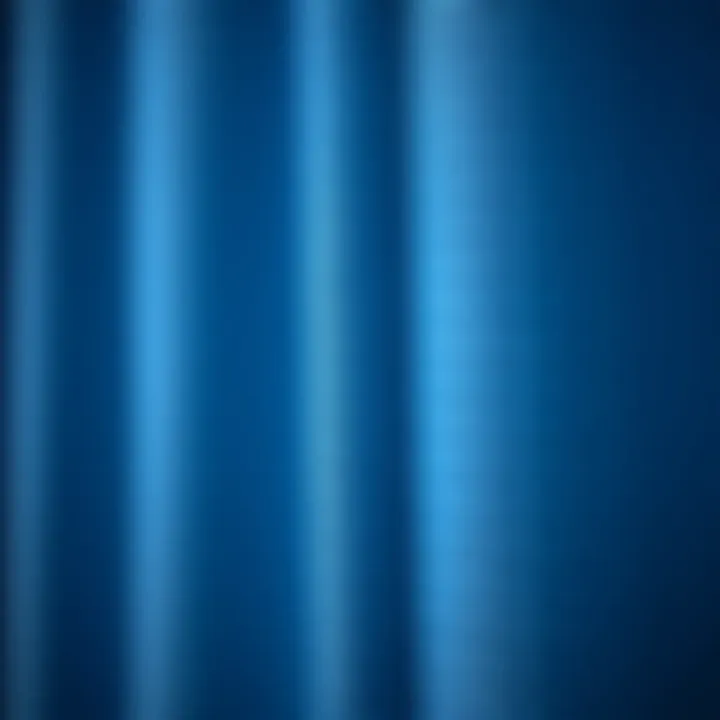 Close-Up of Silver Blue Blackout Fabric Texture Close-up of the texture of silver blue blackout fabric