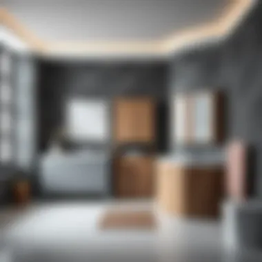 Materials in Bathroom Cabinet Design A range of materials used in bathroom cabinetry design