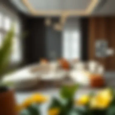 Modern Living Room with Swirl Sofa Chair Stylish swirl sofa chair in a modern living room setting